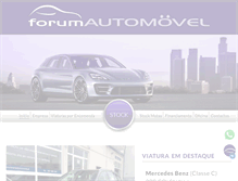 Tablet Screenshot of forumautomovel.com.pt
